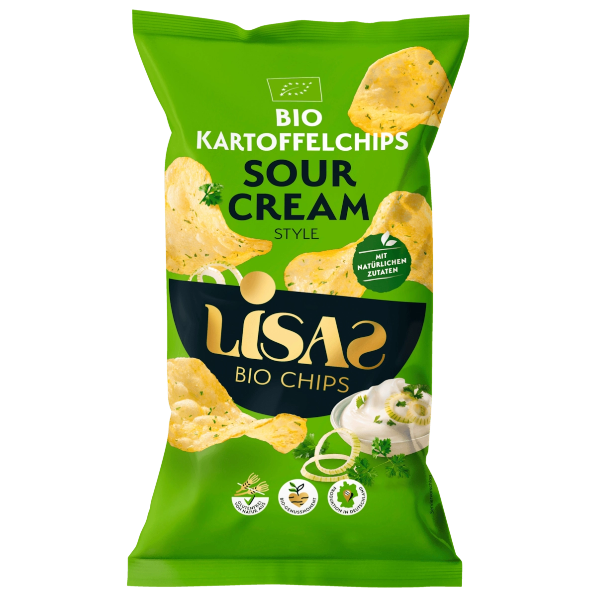 Lisas Bio Kartoffelchips Sour Cream Style 125g