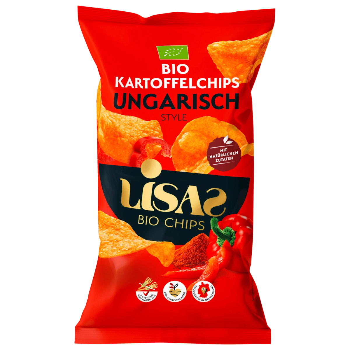 Lisas Bio Kartoffelchips Ungarisch Style 125g