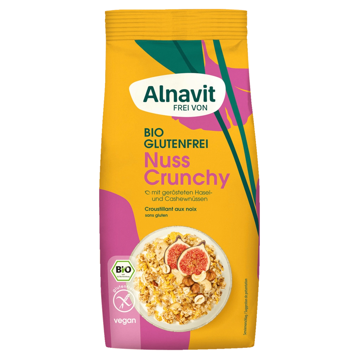 Alnavit Bio Müsli Nuss Crunchy glutenfrei vegan 300g