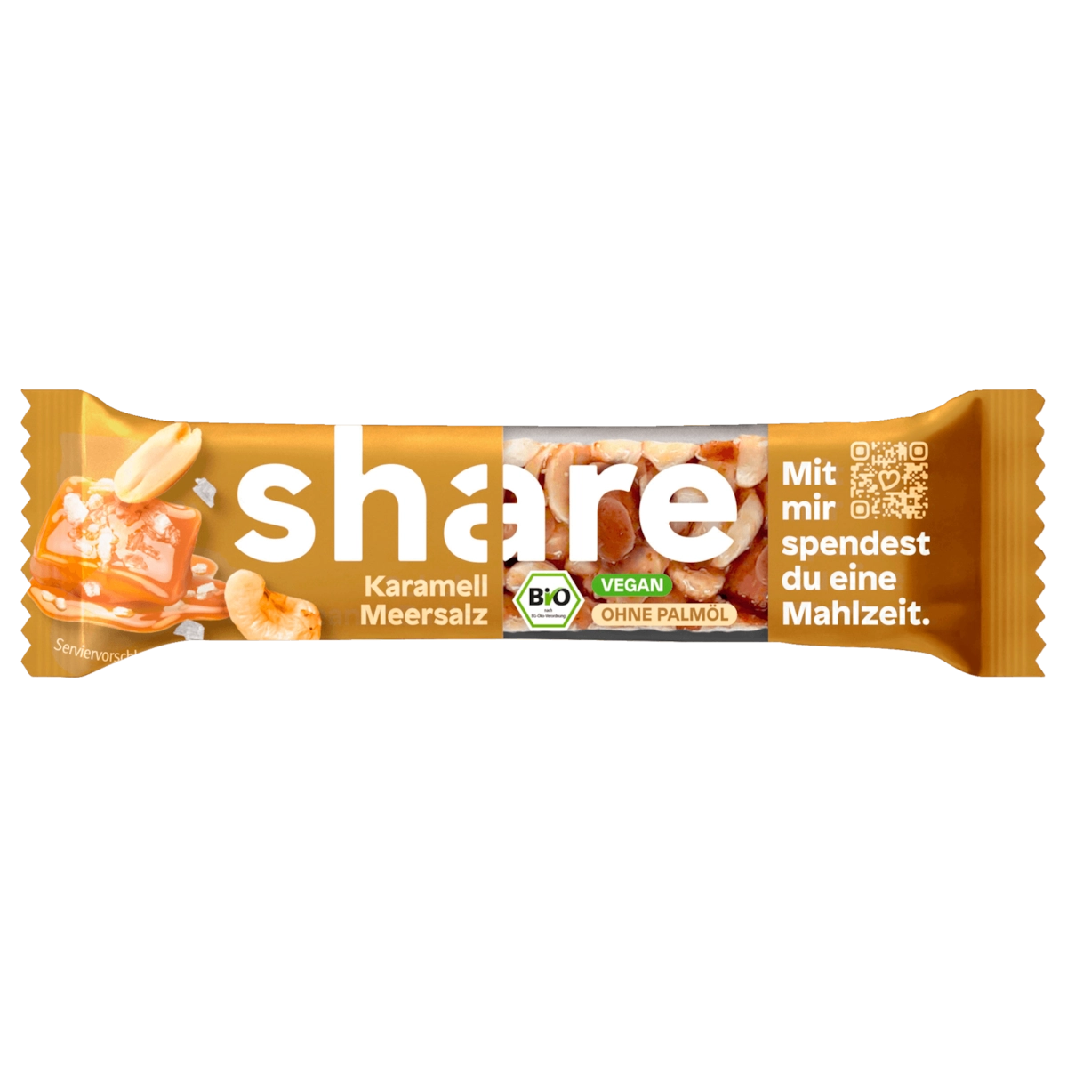 share Bio Nussriegel Karamell Meersalz 35g