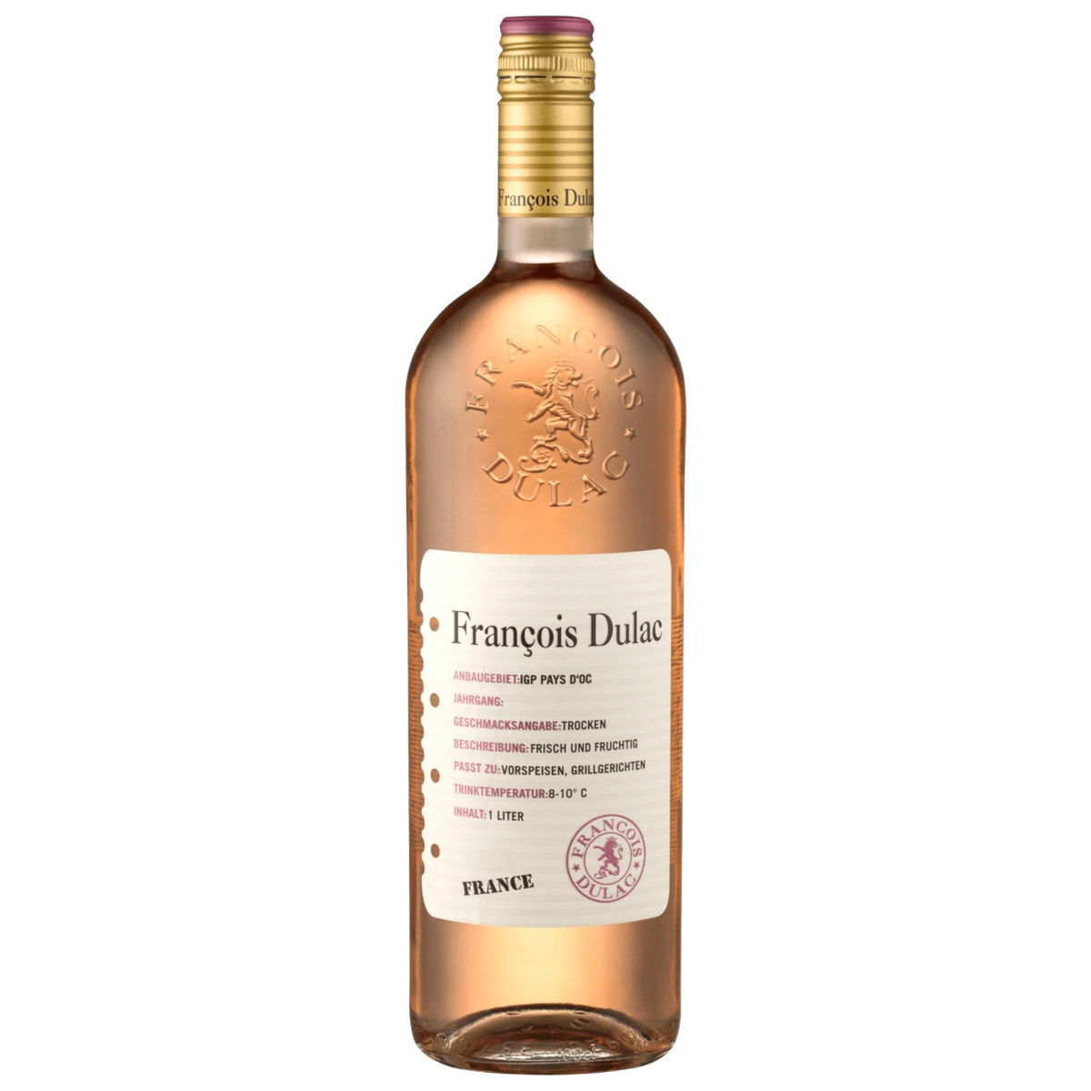 François Dulac Rosé Méditerranée frisch & fruchtig trocken 1l