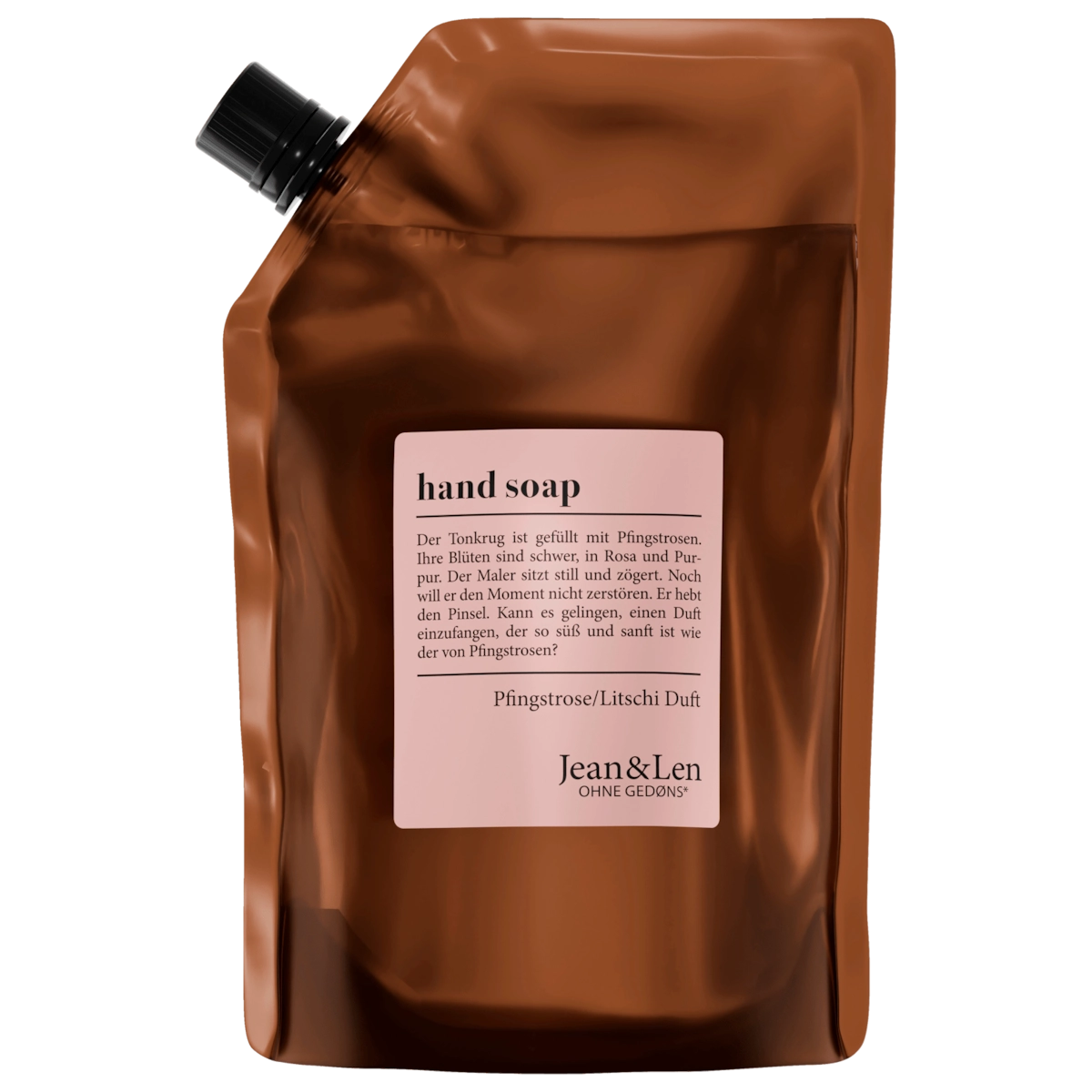 Jean & Len Handseife Nachfüllpack Pfingsrose & Litschi 500ml