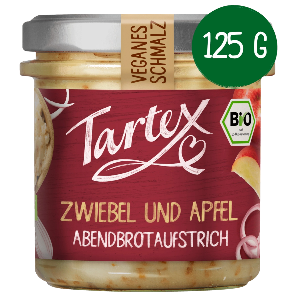 Tartex Bio Veganes Schmalz Zwiebel und Apfel 125g
