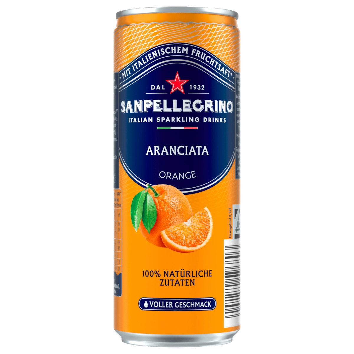San Pellegrino Aranciata Orangen-Limonade 0,33l