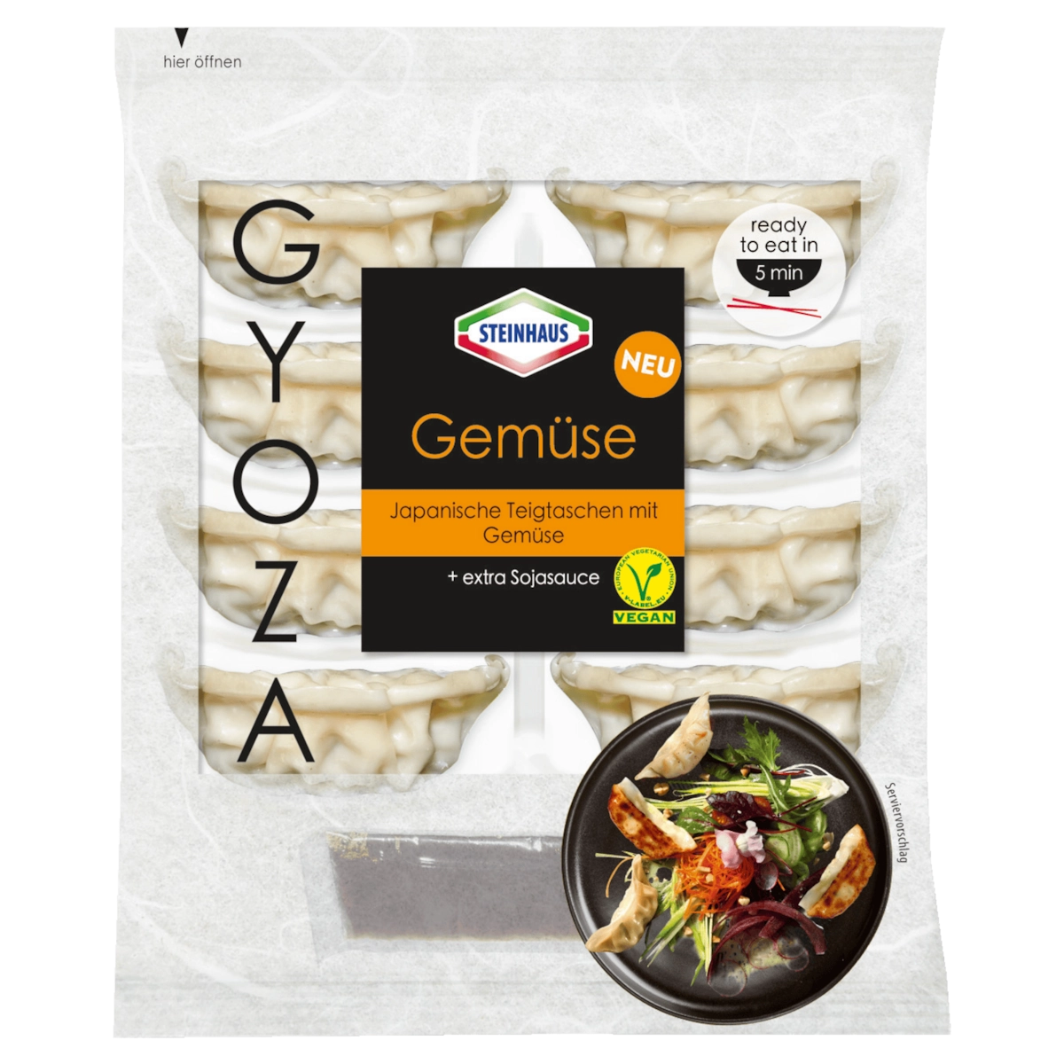 Steinhaus Gyoza Gemüse vegan 168g