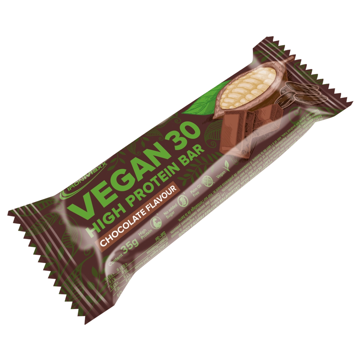 Ironmaxx High Protein Bar Vegan 30 Schokolade 35g