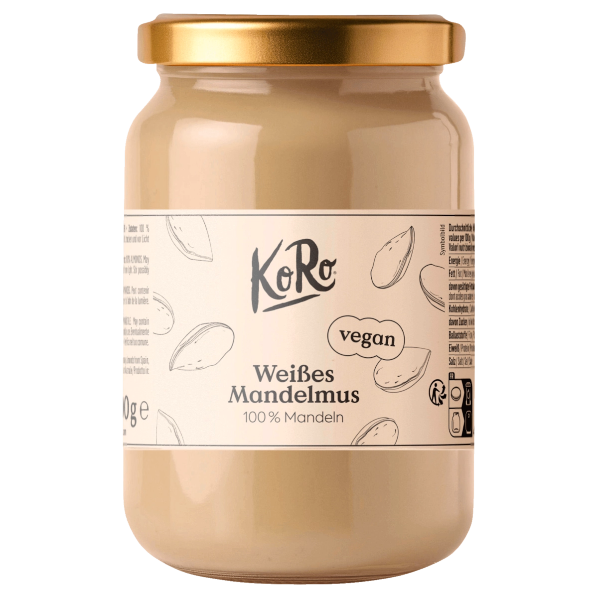 KoRo Weißes Mandelmus vegan 500g