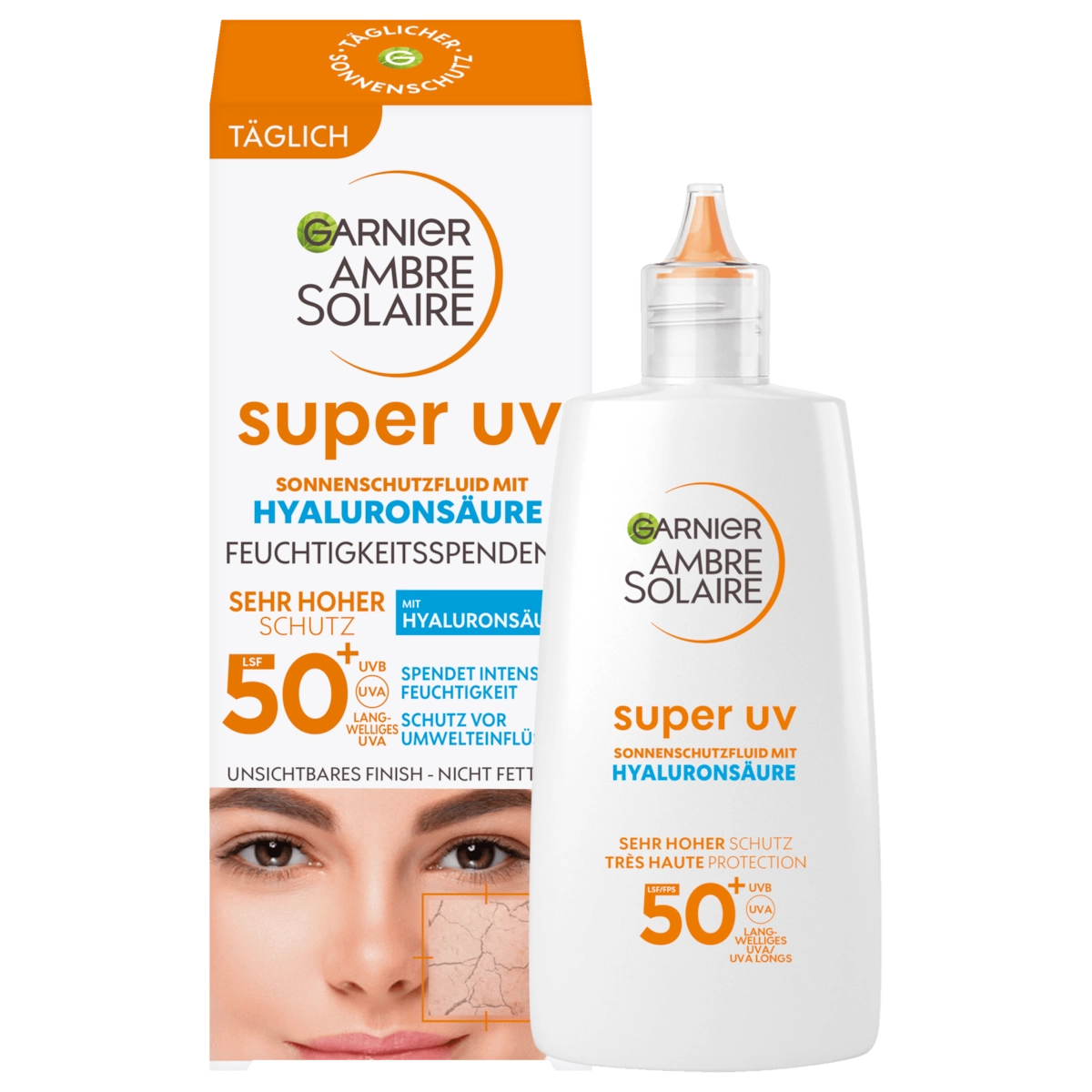 Garnier Ambre Solaire Sonnenschutz Fluid Super UV LSF 50+40ml