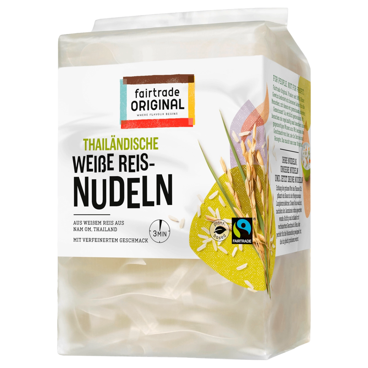 Fairtrade Original Bio Weiße Reisnudeln 225g