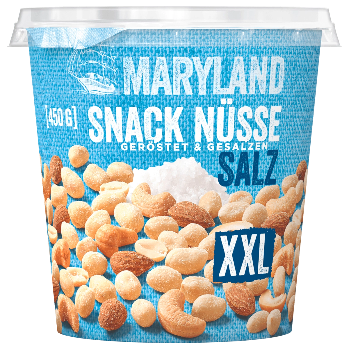 Maryland Snack Nüsse Salz XXL geröstet & gesalzen 450g