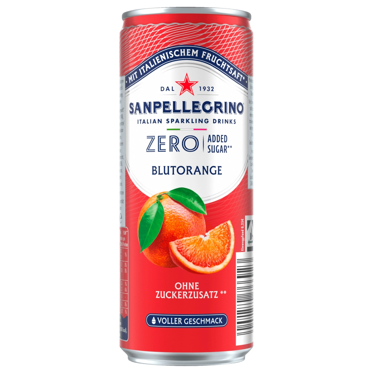 San Pellegrino Blutorange Zero Added Sugar 0,33l
