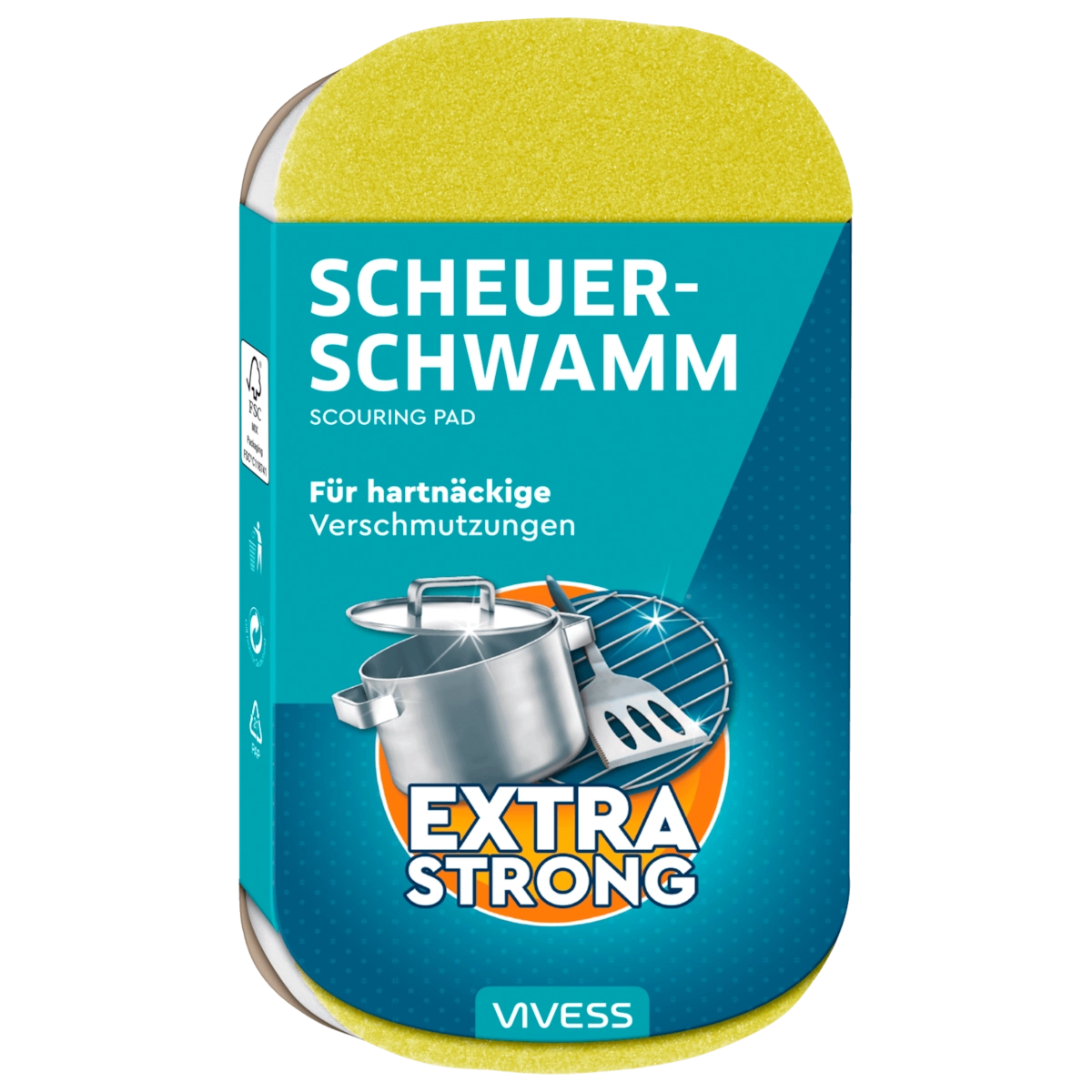 Vivess Scheuerschwamm neon