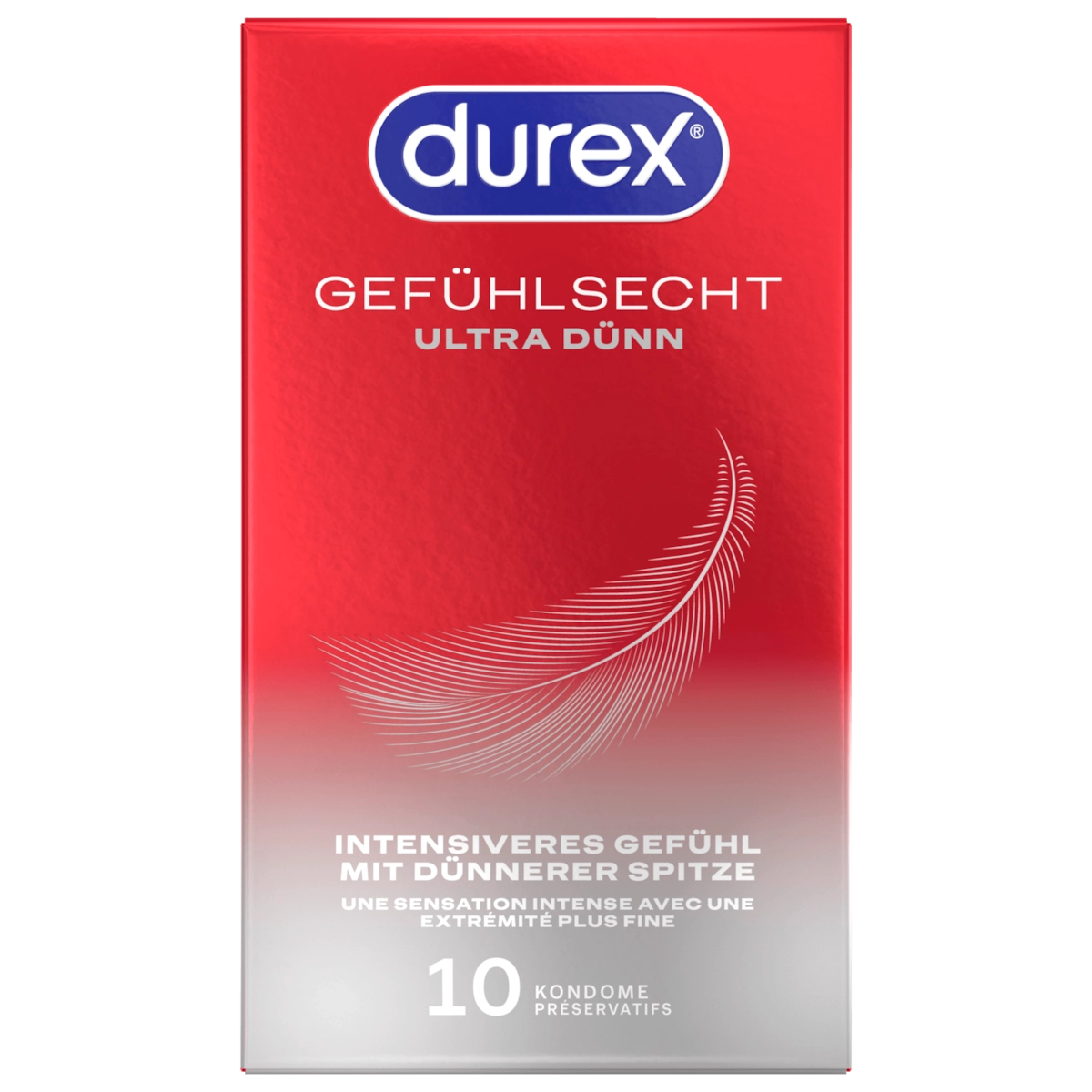 Durex Kondome Gefühlsecht Ultra Dünn 10 Stück
