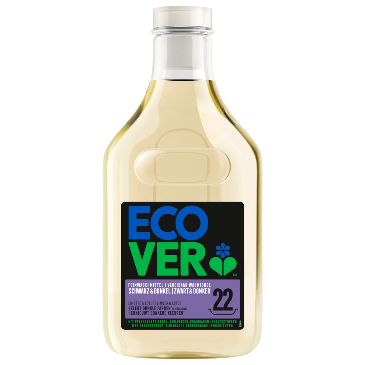 Ecover Feinwaschmittel Flüssig Schwarz & Dunkel 1l 22WL