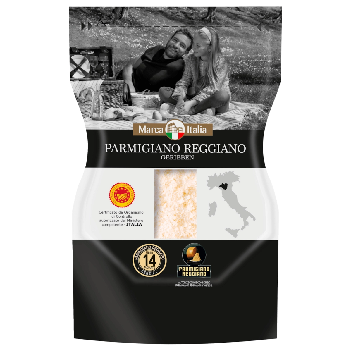 Marca Italia Parmigiano Reggiano gerieben 60g