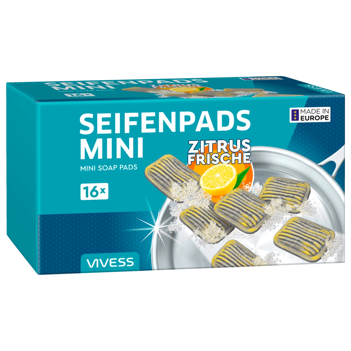Vivess Seifenpads Mini Zitrus Frische 16 Stück
