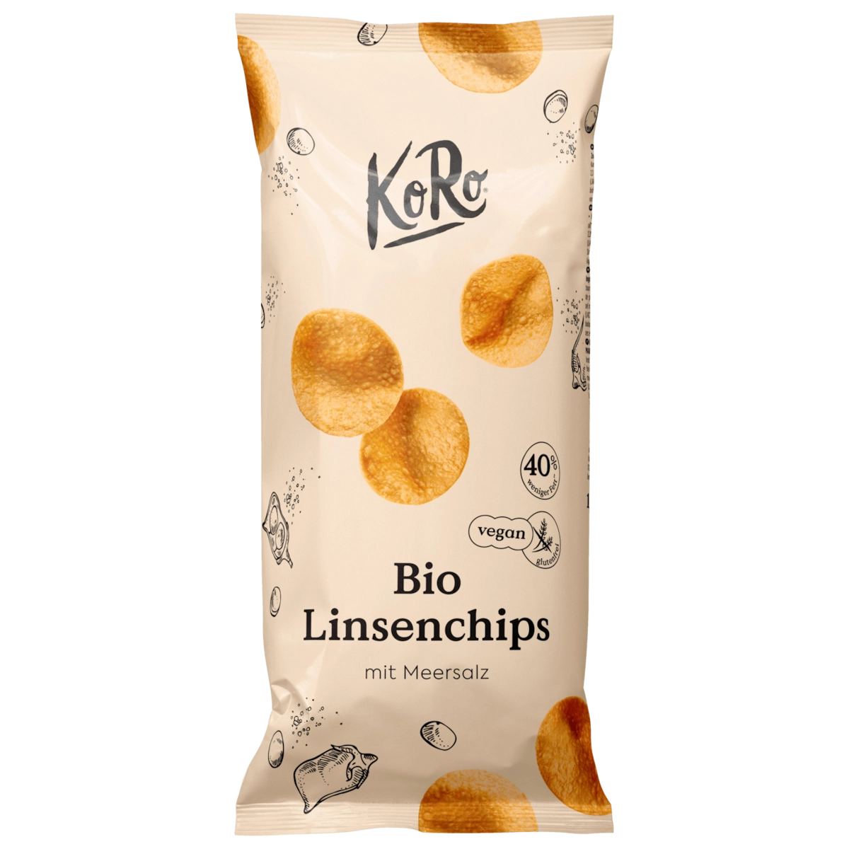 KoRo Bio Linsenchips Meersalz vegan 100g