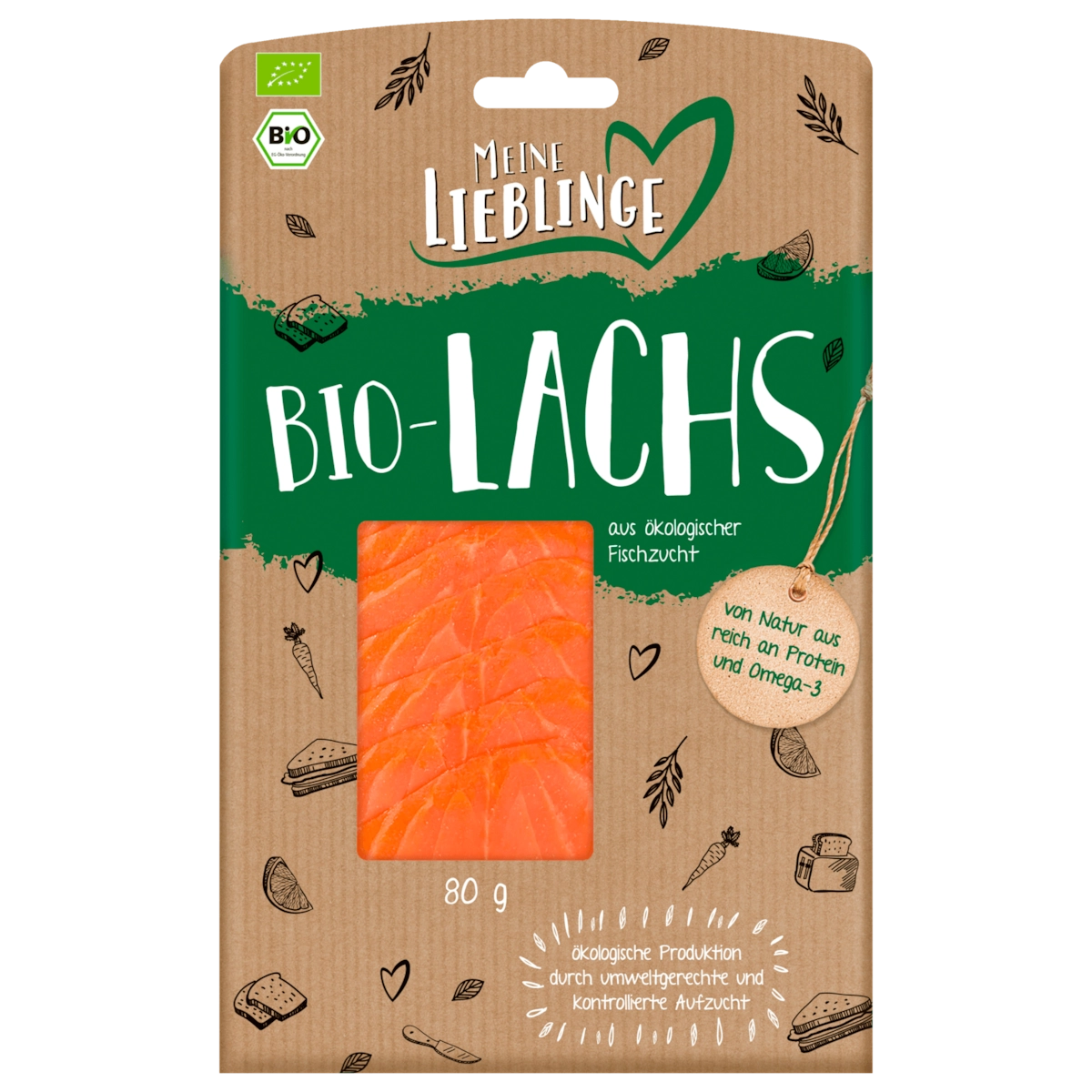 Mein Lieblings Bio-Lachs 80g