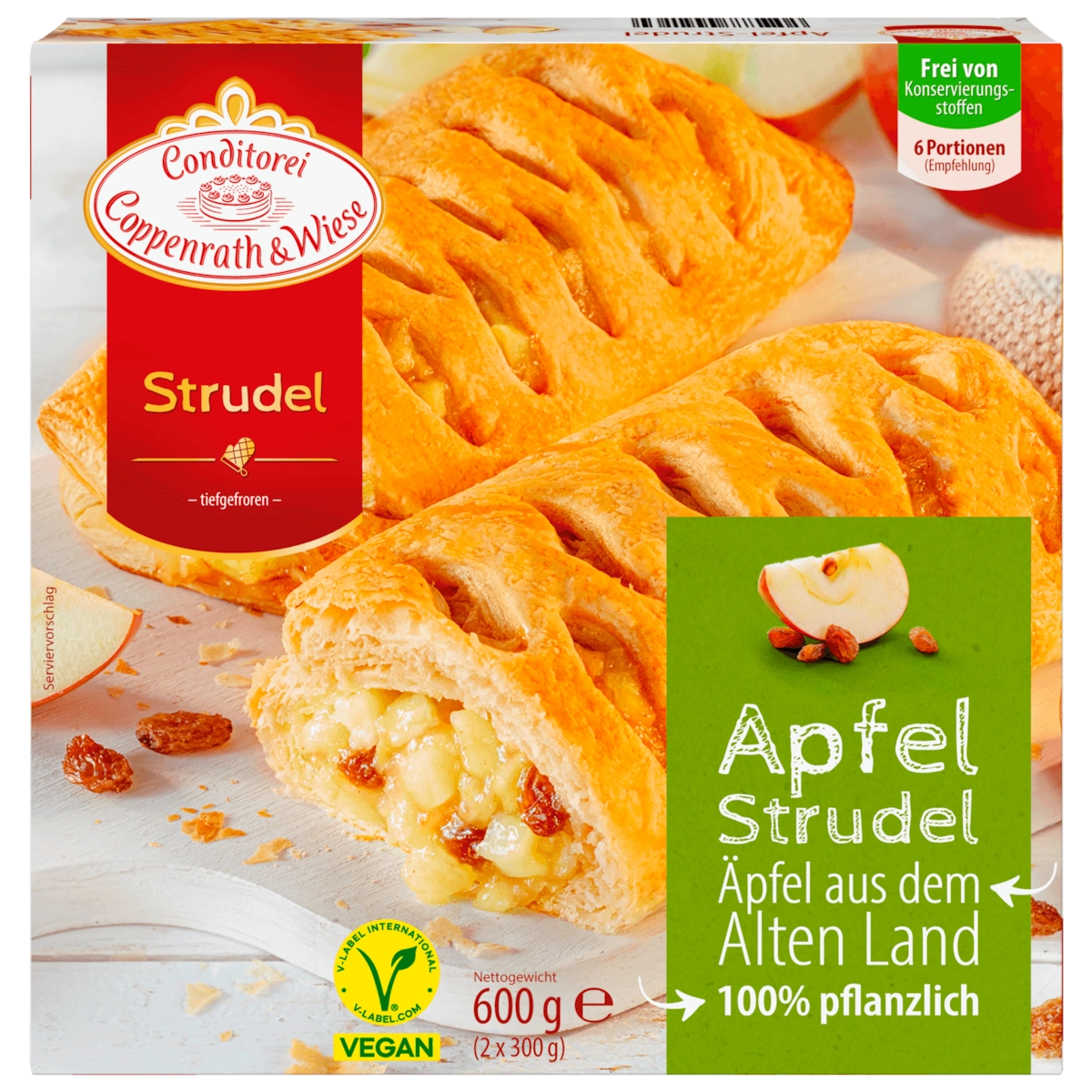 Coppenrath & Wiese Apfel Strudel vegan 600g