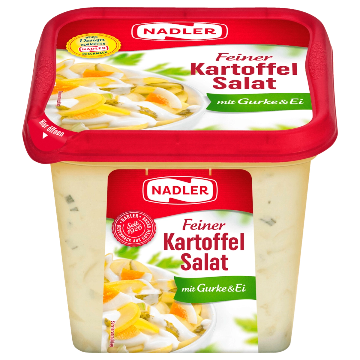 Nadler Feiner Kartoffelsalat mit Gurke und Ei 1kg