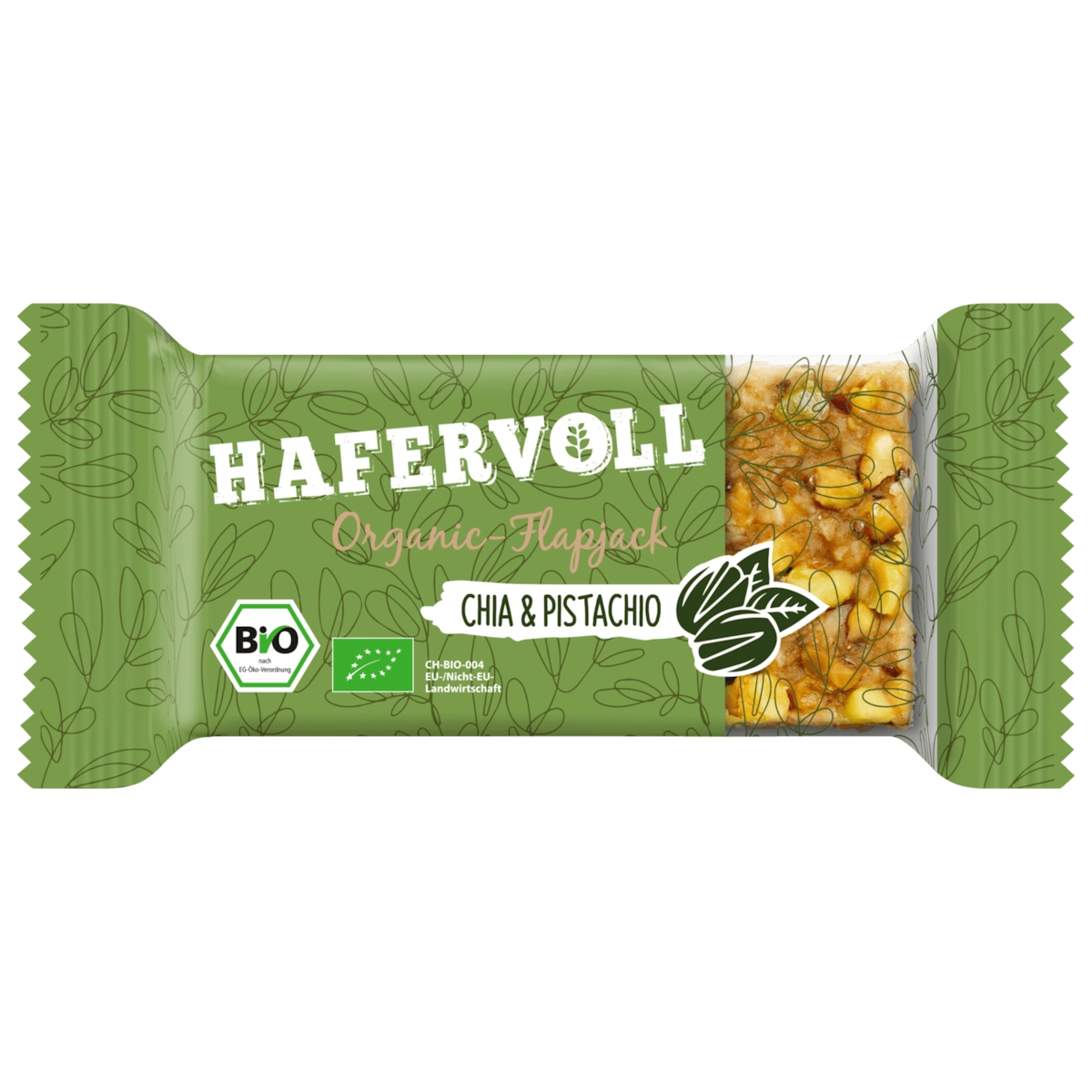 Hafervoll Bio Organic-Flapjack Chia & Pistachio 60g