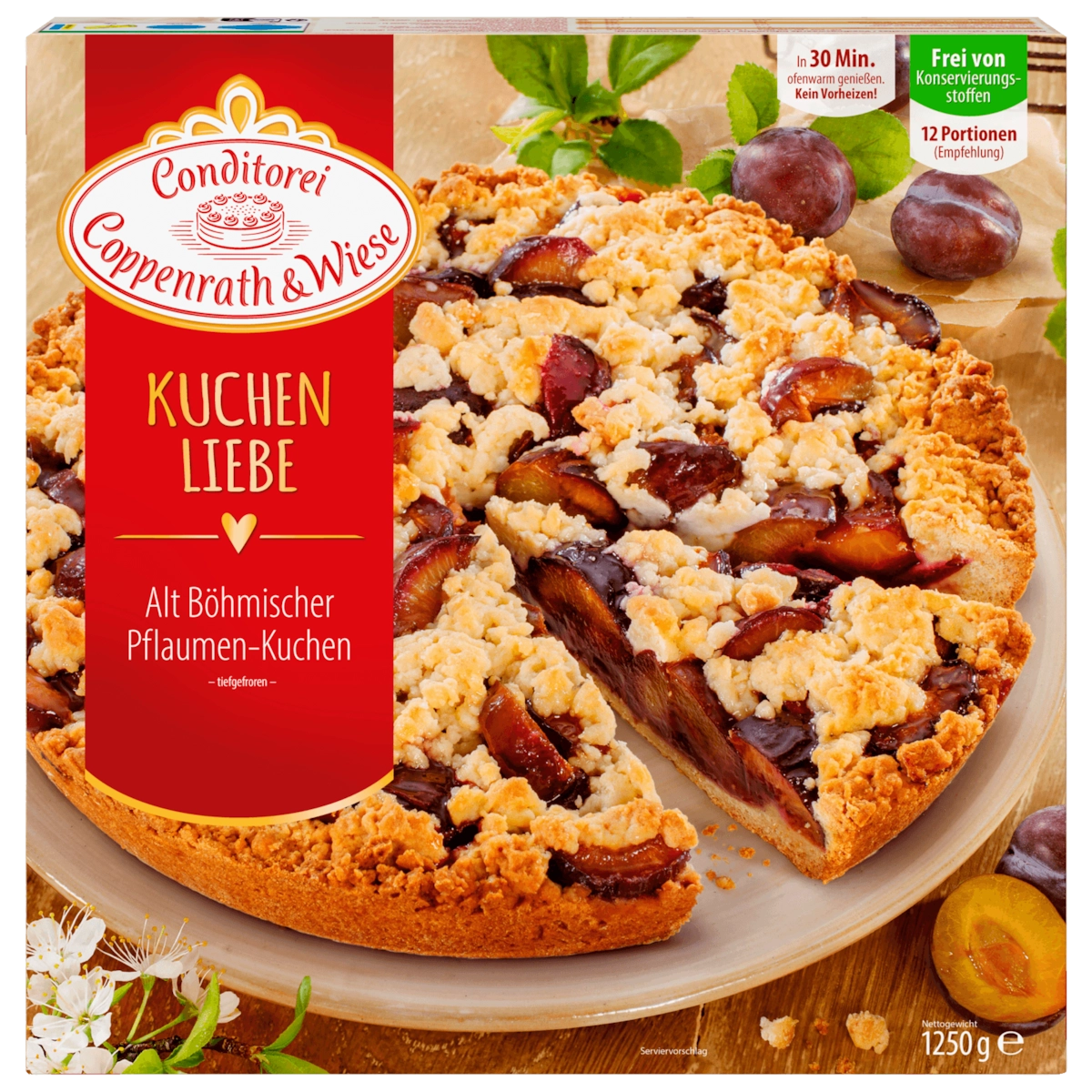 Coppenrath & Wiese Alt Böhmischer Pflaumenkuchen 1250g
