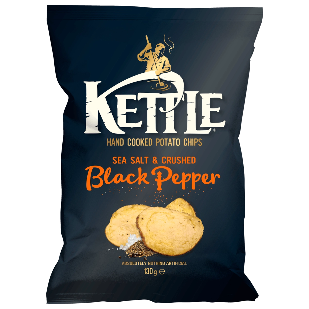 Kettle Sea Salt & Crushed Black Pepper 130g