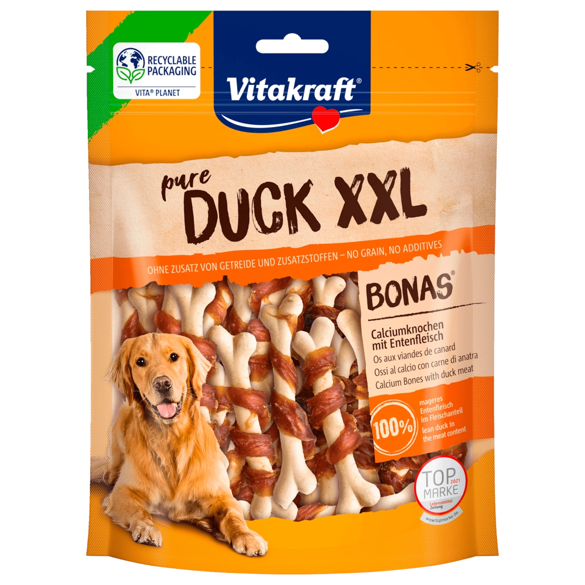 Vitakraft Pure Duck XXL Calciumknochen mit Entenfleisch 200g
