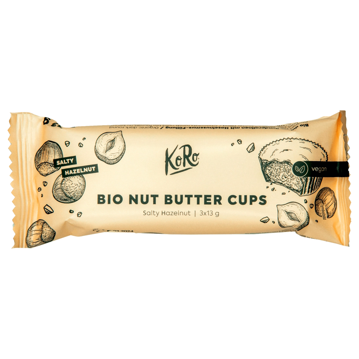 KoRo Bio Nut Butter Cups Hazelnut vegan 39g