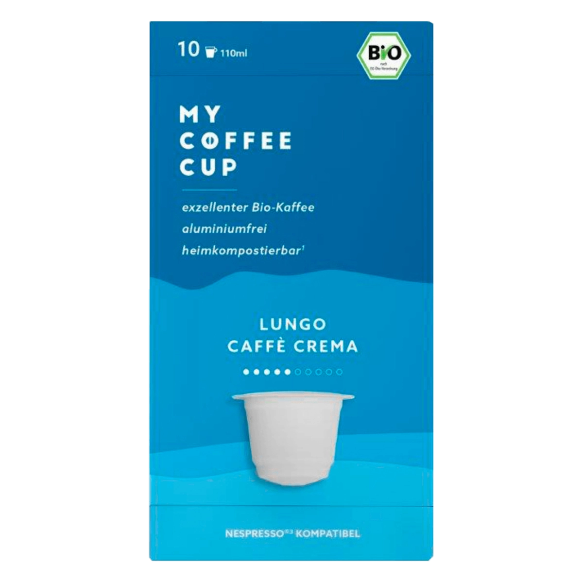 My Coffee Cup Bio Lungo Caffè Crema 52g, 10 Kapseln