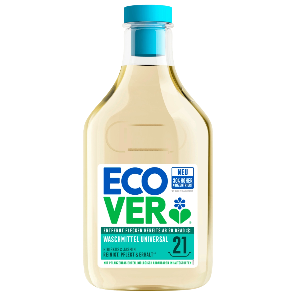 Ecover Universalwaschmittel Hibiskus & Jasmin 750ml 21WL