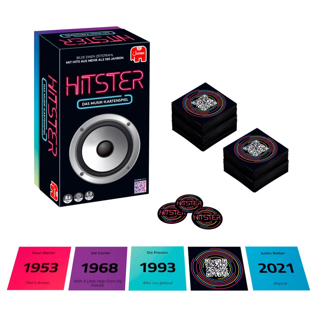 Jumbo Hitster Das Musik-Kartenspiel ab 16 Jahren
