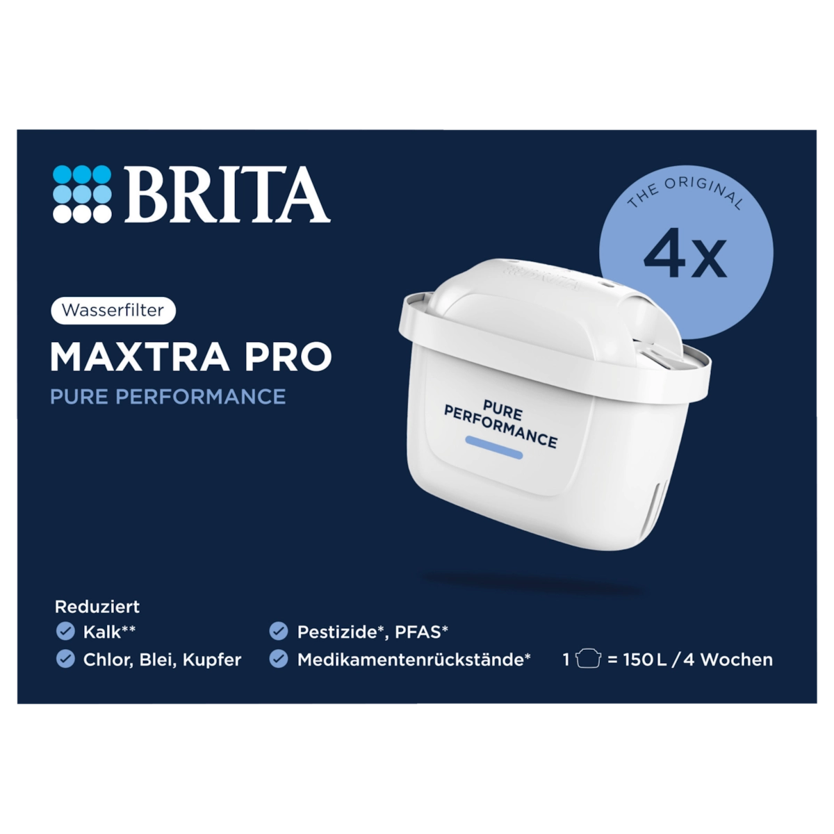 Brita Wasserfilterkartusche Maxtra Pro All-in-1 4 Stück