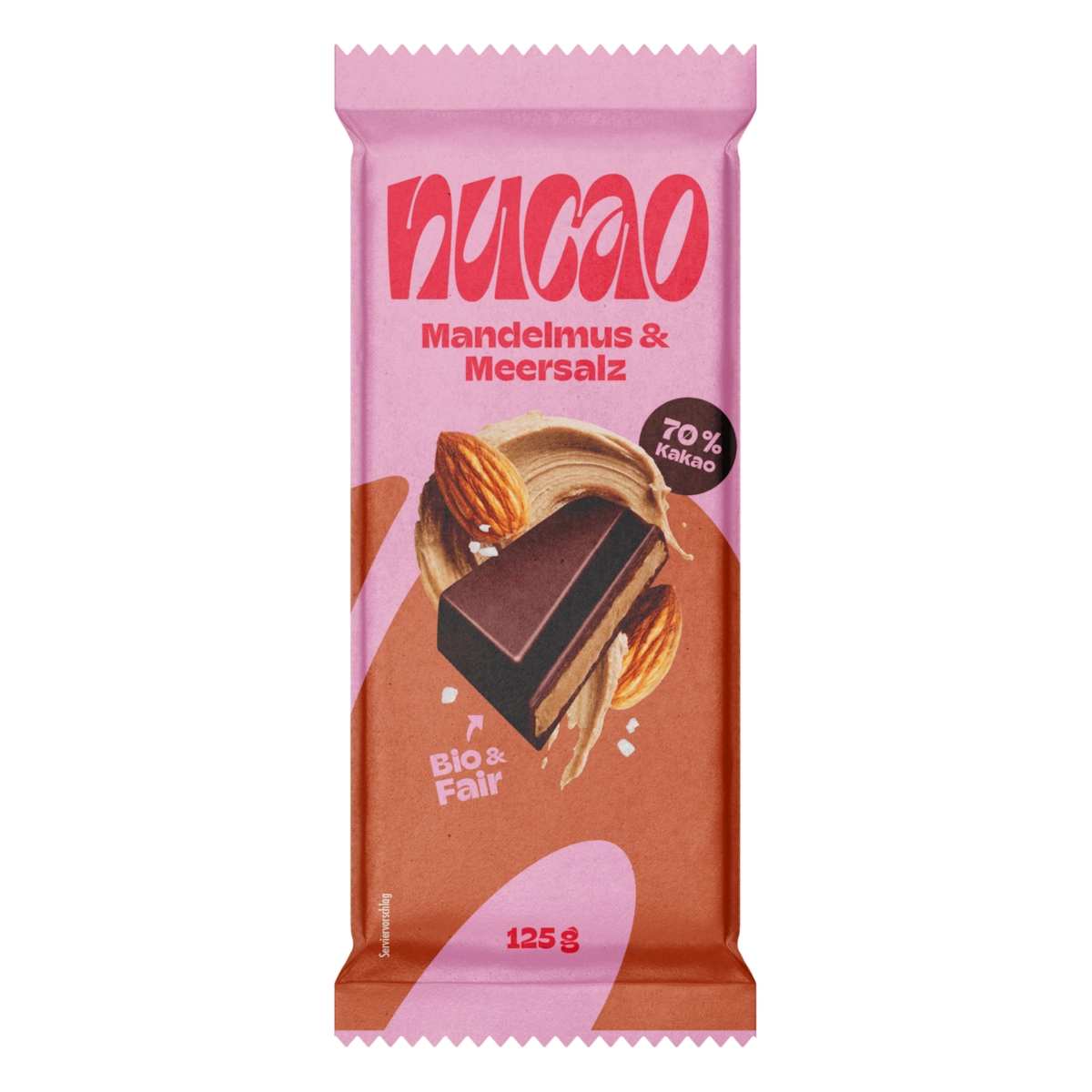 Nucao Bio Mandelmus & Meersalz Schokolade 125g