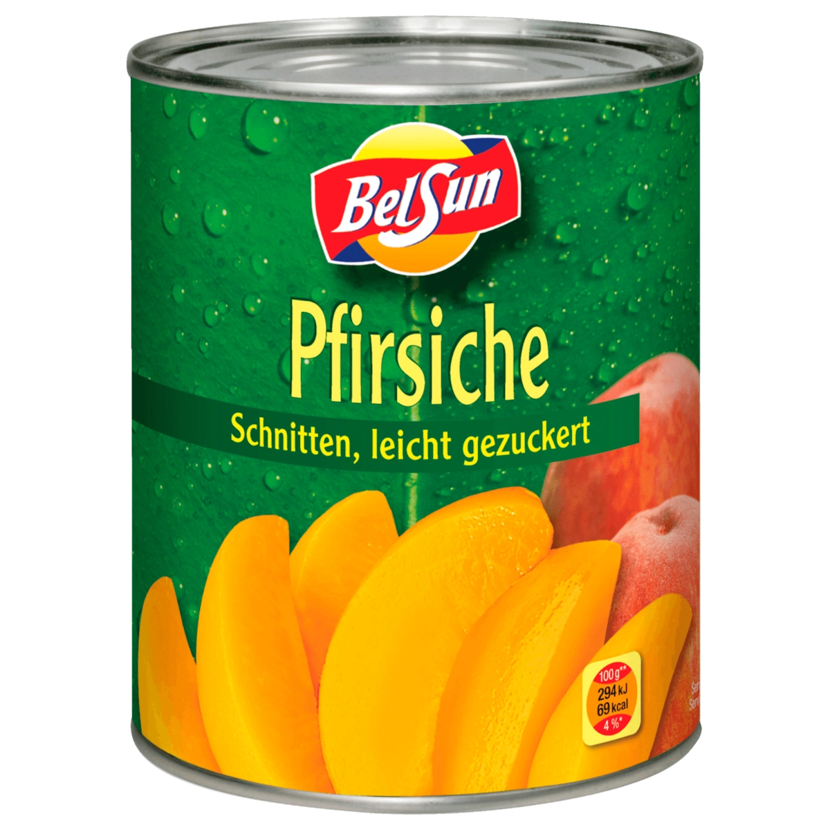 Belsun Pfirsiche Schnitten leicht gezuckert 490g