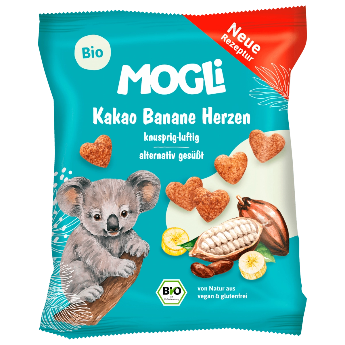 Mogli Bio Kakao Banane Herzen 30g