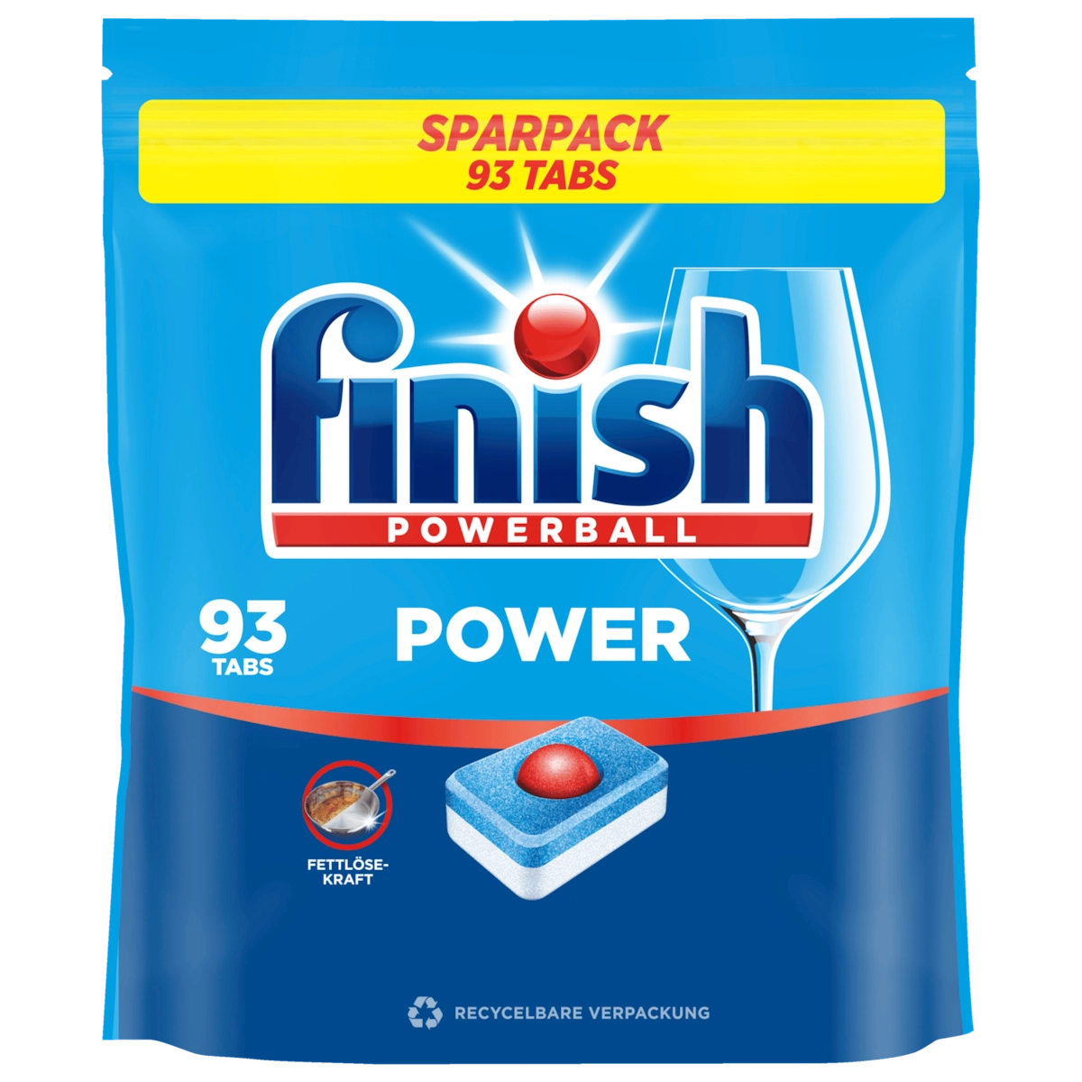Finish Power Sparpack Spülmaschinentabs Fresh 93 Tabs