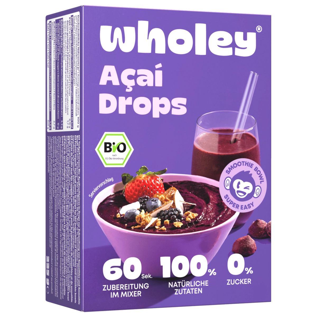 Wholey Acai Drops 225g