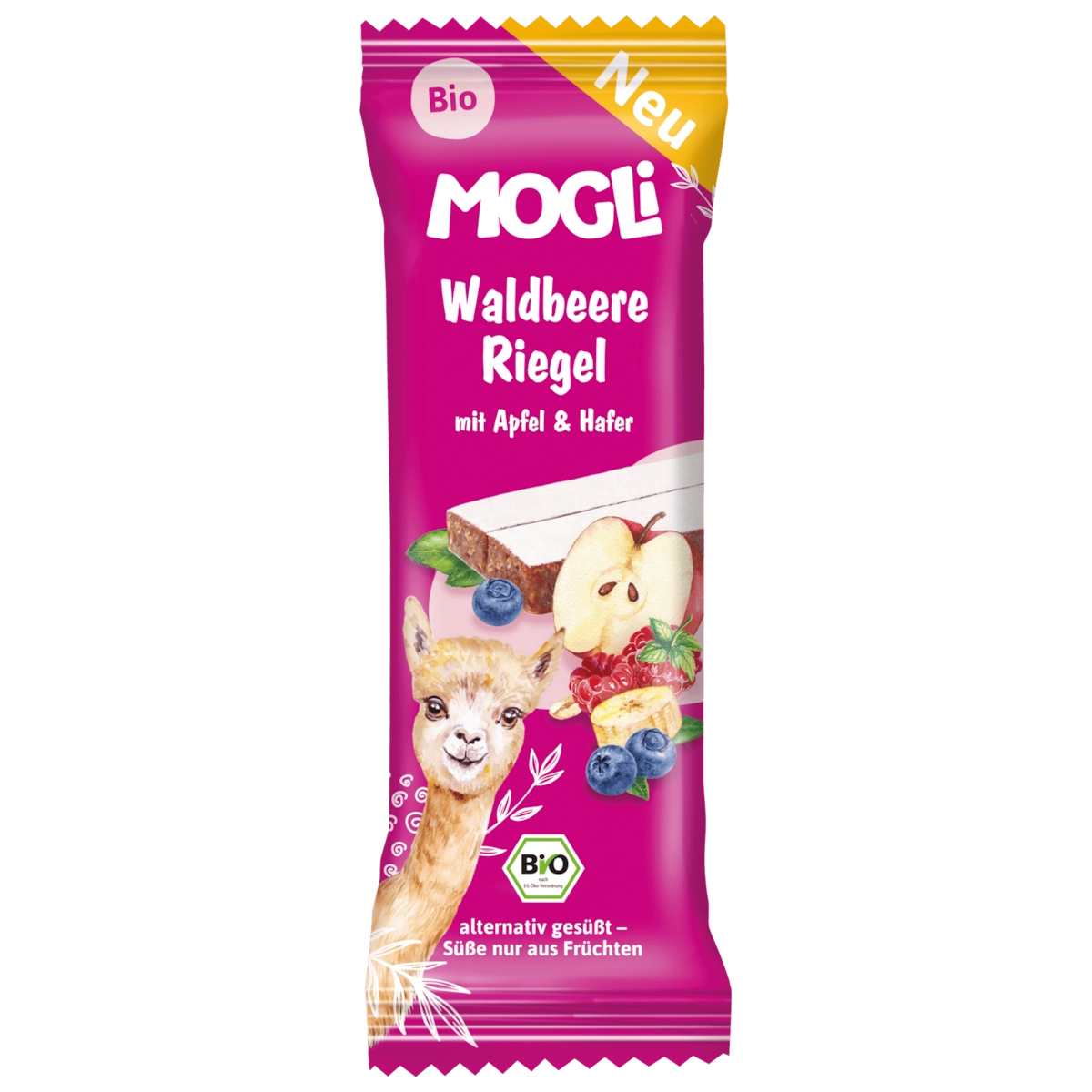 Mogli Bio Waldbeere Riegel Apfel & Hafer 25g