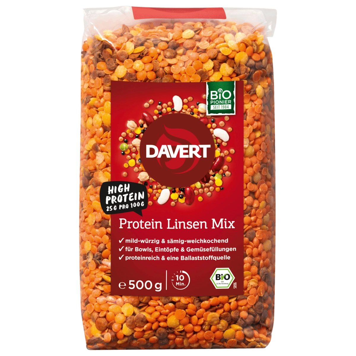 Davert Bio Protein Linsen Mix 500g