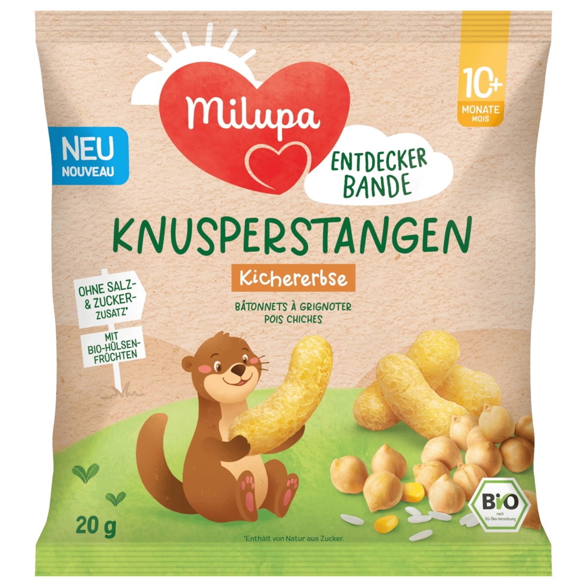 Milupa Bio Knabberstangen Kichererbse 20g