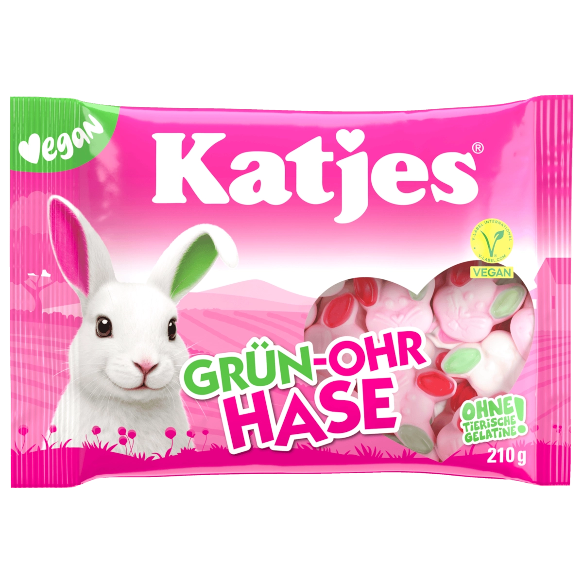 Katjes Grün-Ohr Hase vegan 210g