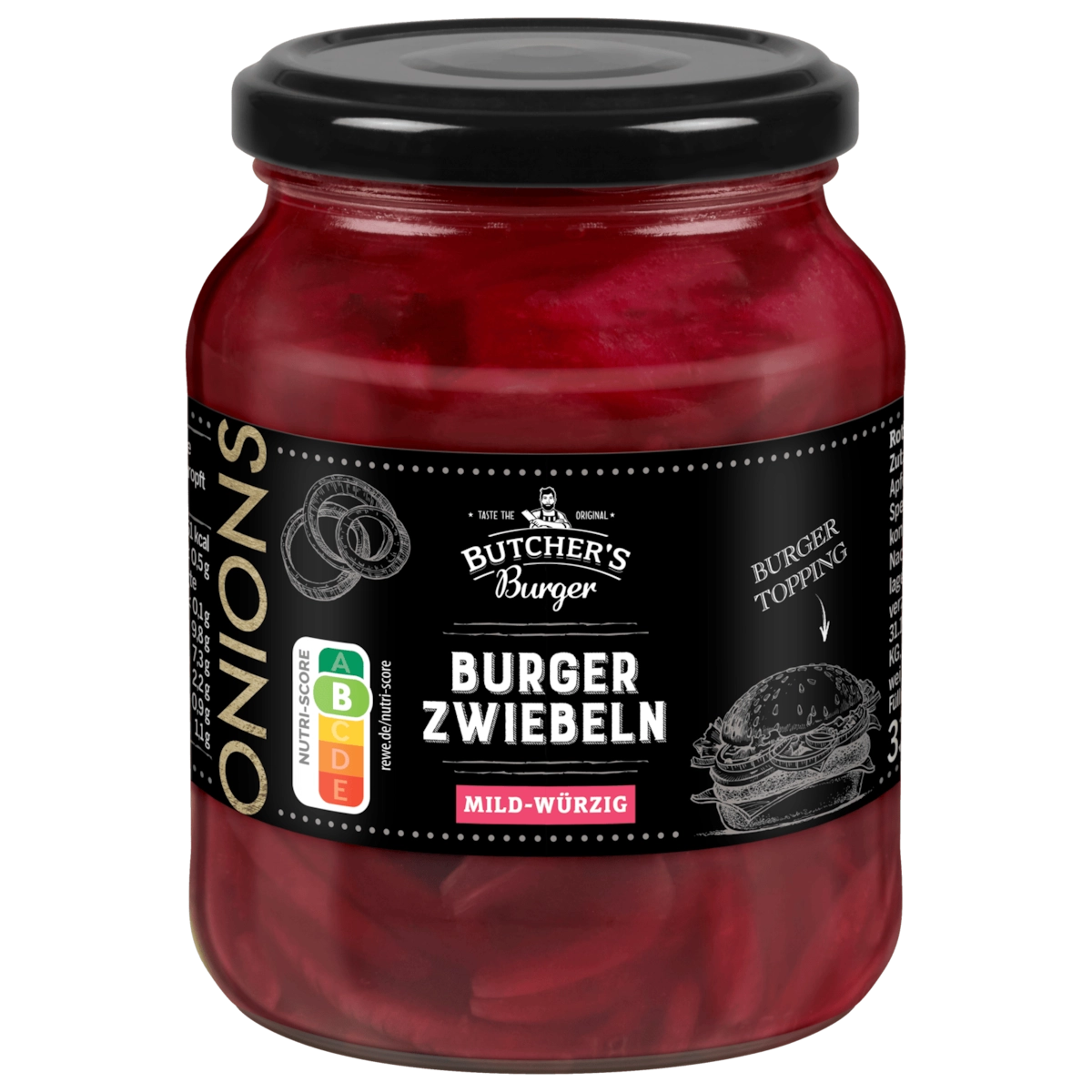 Butcher's Burger Zwiebeln rot mild-würzig 180g