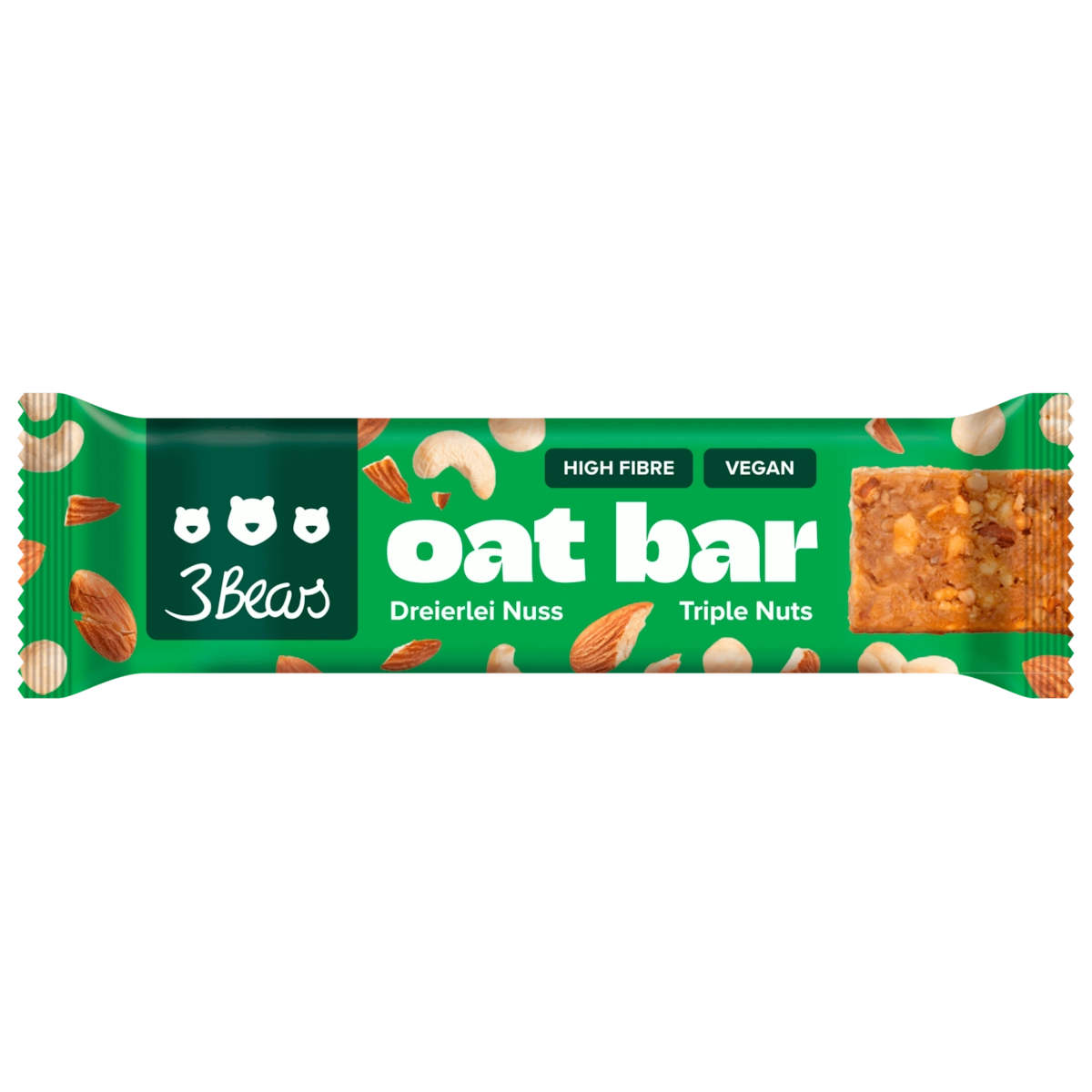 3Bears Oat Bar Dreierlei Nuss 45g