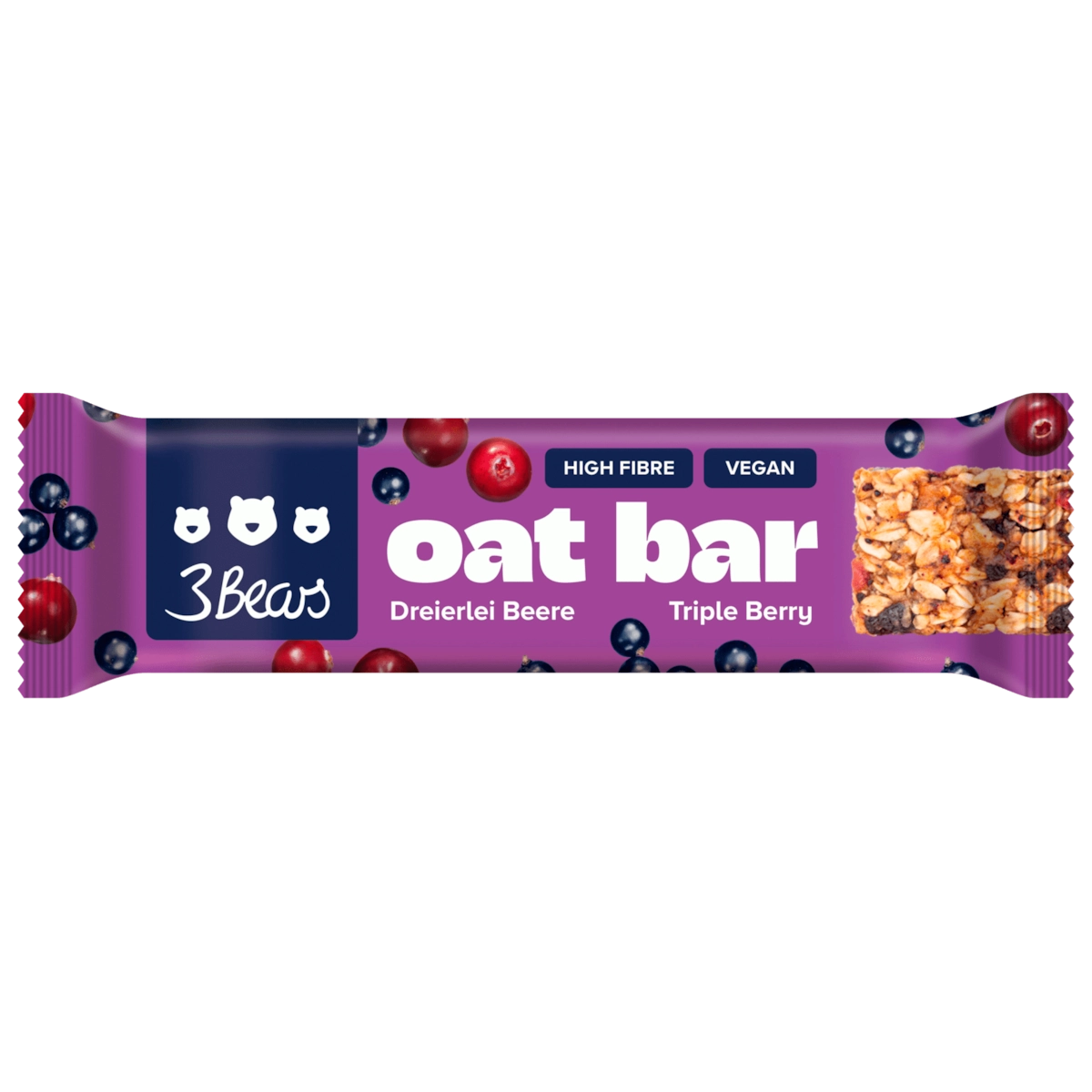 3Bears Oat Bar Dreierlei Beere 45g