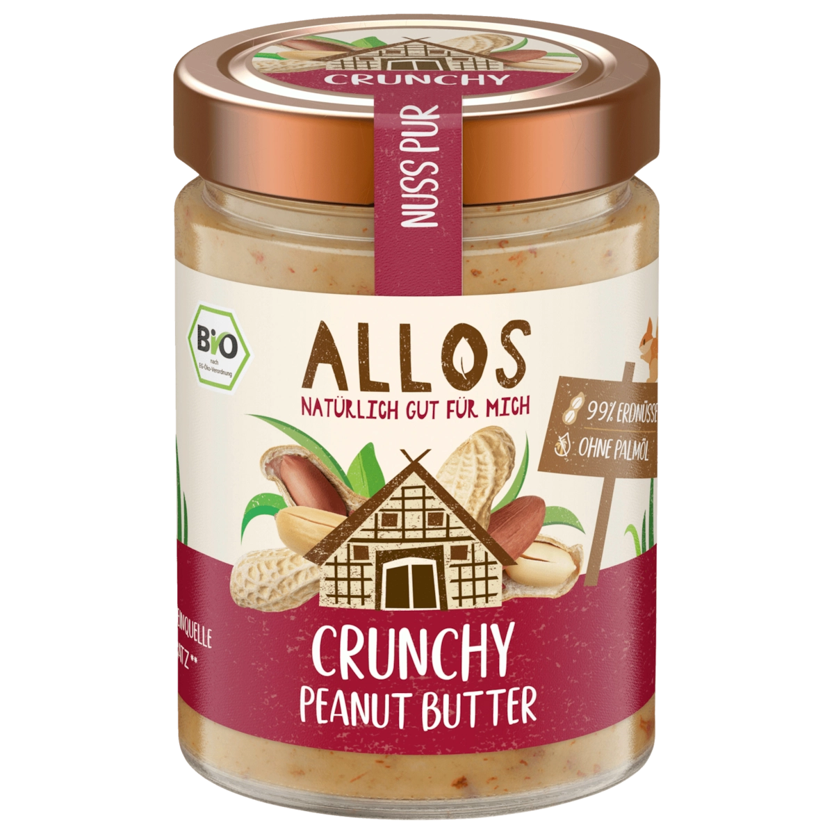 Allos Bio Crunchy Peanut Butter 310g