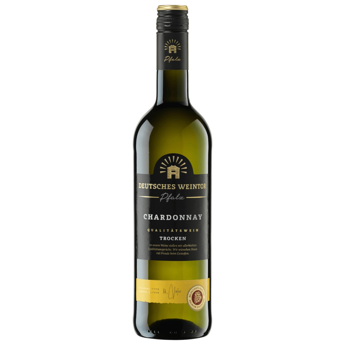 Deutsches Weintor Chardonnay Weißwein trocken QbA 0,75l