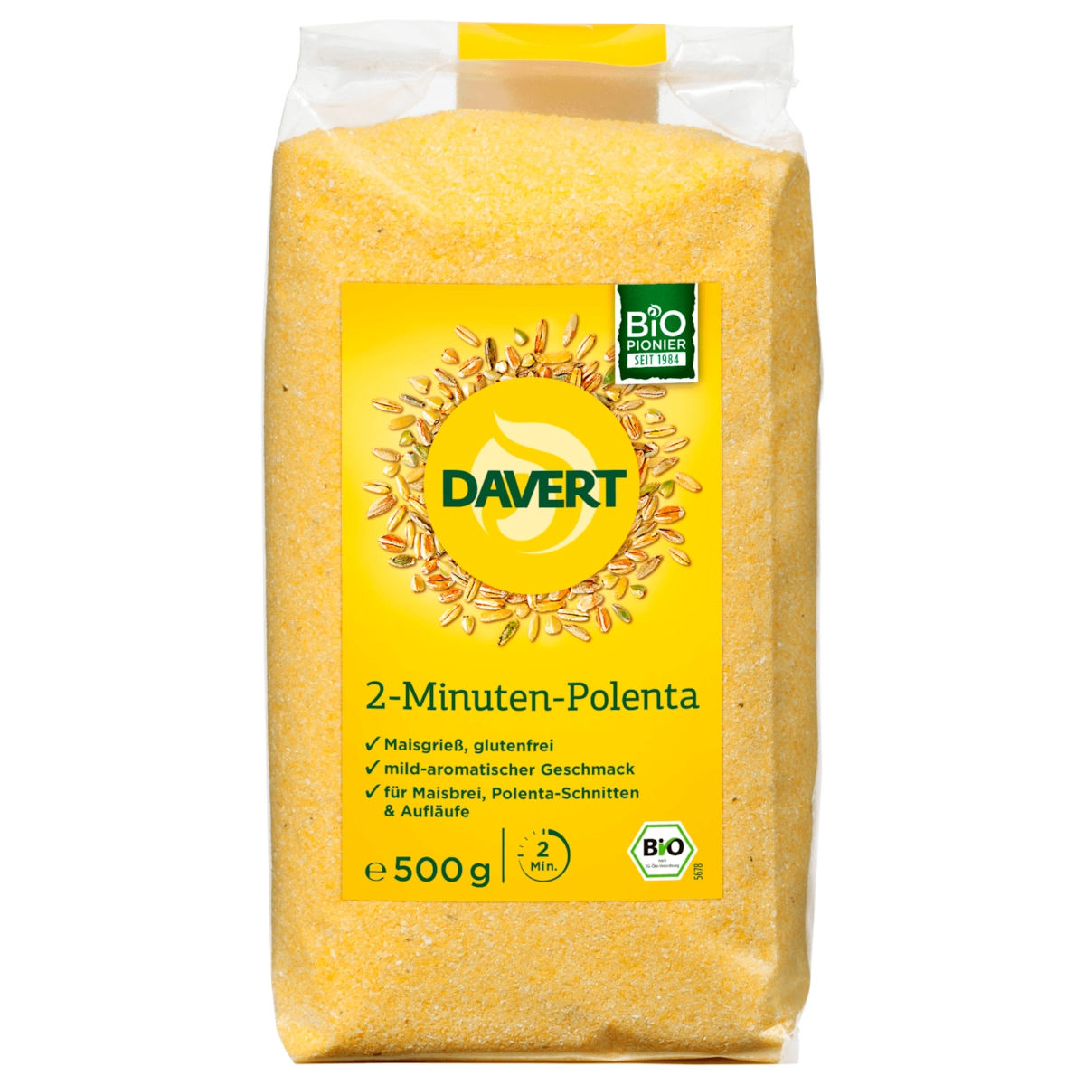 Davert Bio 2-Minuten-Polenta Glutenfrei 500g