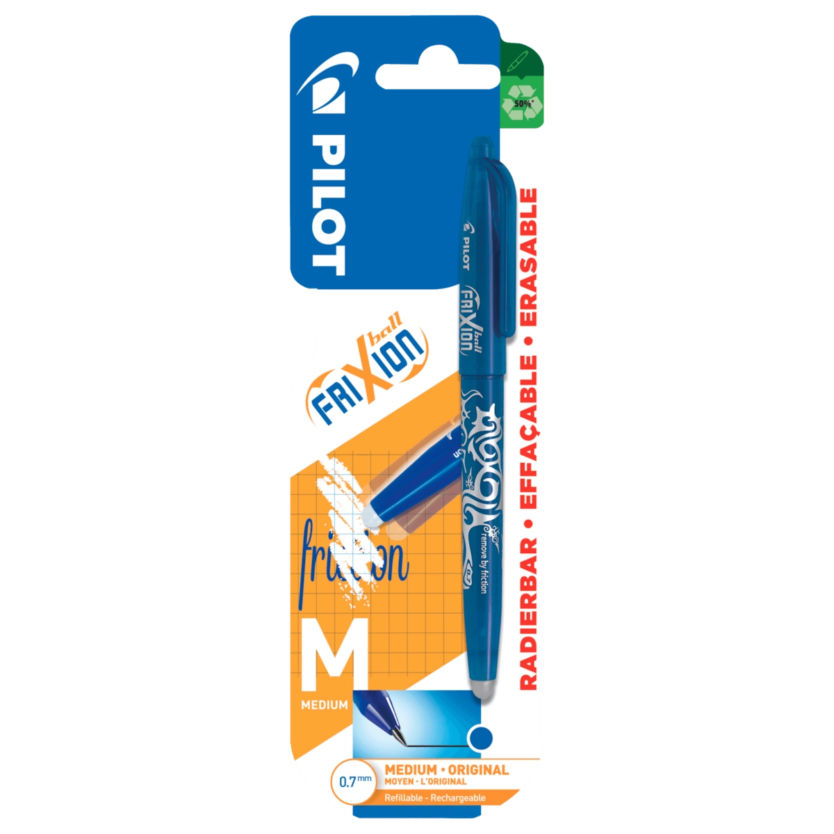 Pilot Frixion Ball Blister blau 0,7mm