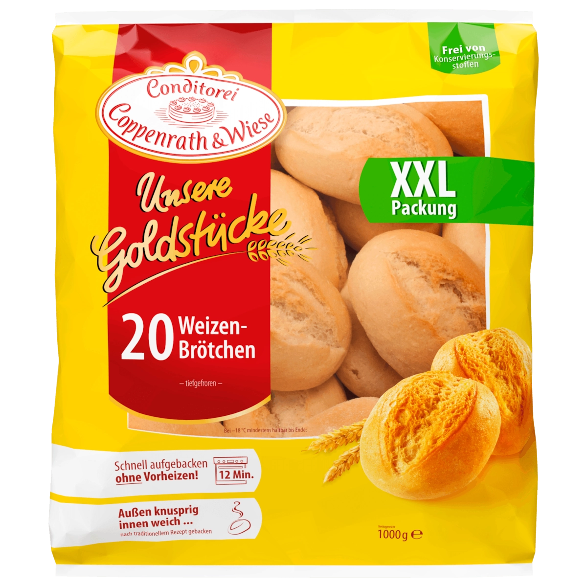 Coppenrath & Wiese 20 Weizen-Brötchen 1kg